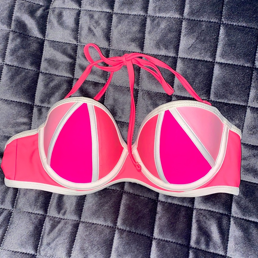 Bright pink bikini top!!